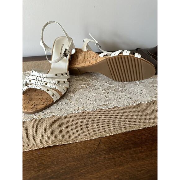 Naturalizer White 3 inch Ursela Wedges - Picture 3 of 4